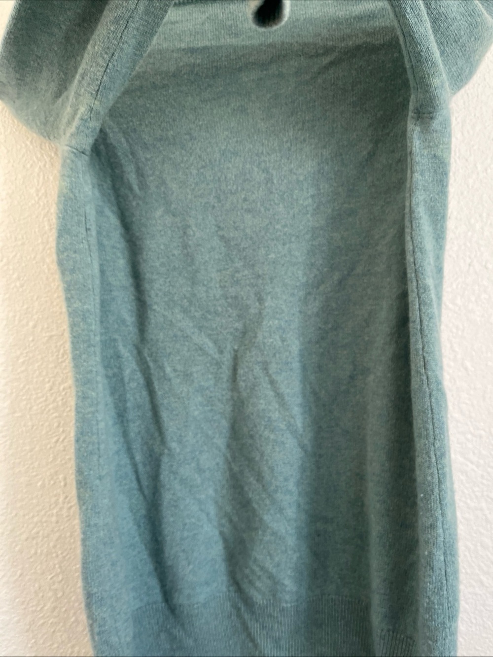J Crew Collection Italian Cashmere V-Neck Sweater Blue Heather Luxury XS Preppy - Picture 6 of 7
